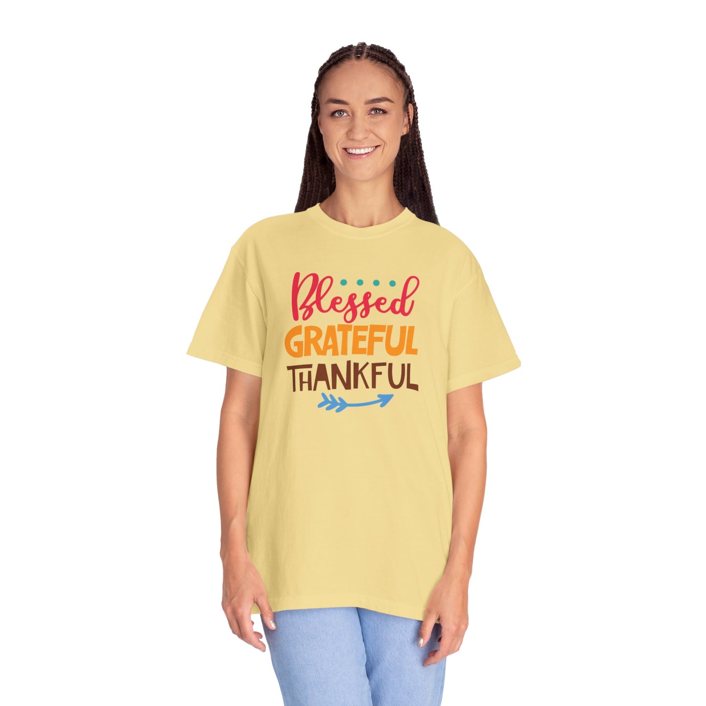 Blessed Grateful ThankfulAppreciate Everything Lovers Tee Positivity Self-Sufficiency Satisfaction Unisex Heavy Cotton T-Shirt