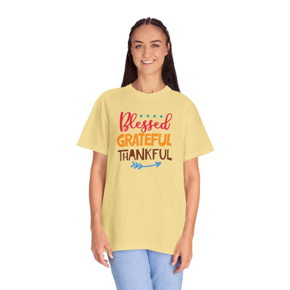 Blessed Grateful ThankfulAppreciate Everything Lovers Tee Positivity Self-Sufficiency Satisfaction Unisex Heavy Cotton T-Shirt