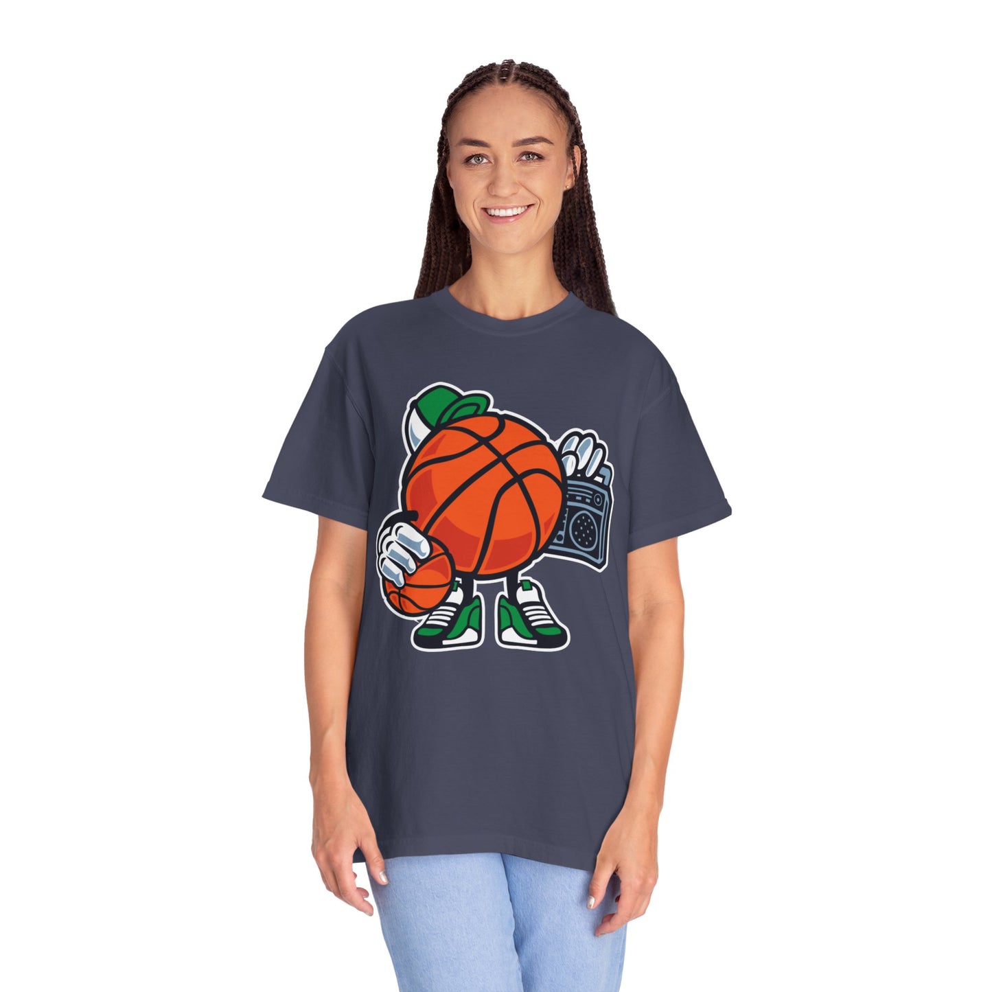 Funny Street Basketball Court King Queens Basketball Lovers Tee Slam Dunk Net Warriors Unisex Heavy Cotton T-Shirt