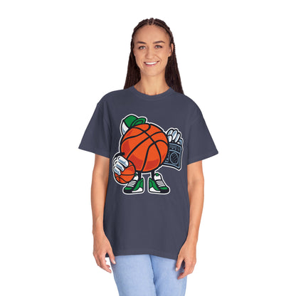 Funny Street Basketball Court King Queens Basketball Lovers Tee Slam Dunk Net Warriors Unisex Heavy Cotton T-Shirt