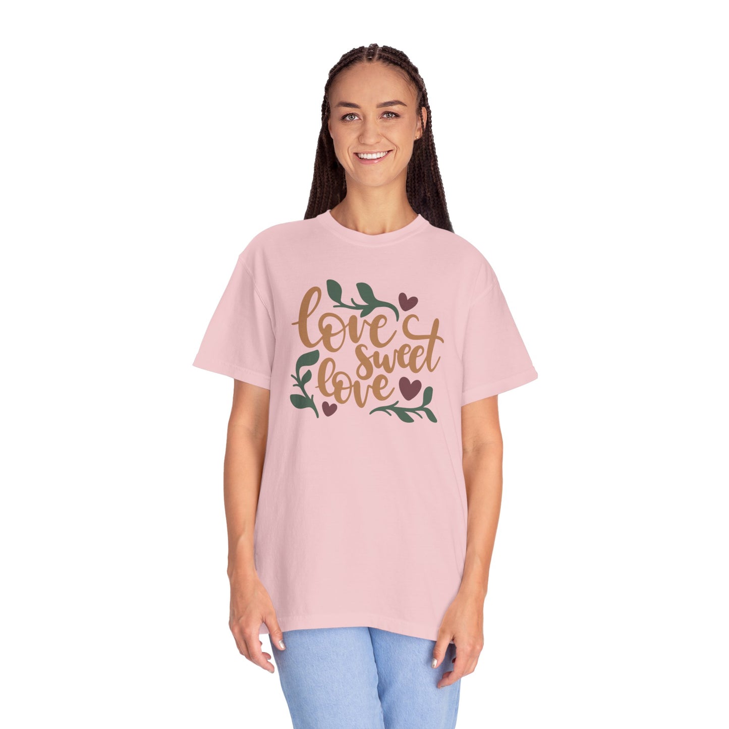 Love Sweet Love Boundless Love Affection Lover’s Tee Infinite Bliss Butterfly Kisses Evergreen Romance Unisex Heavy Cotton T-Shirt