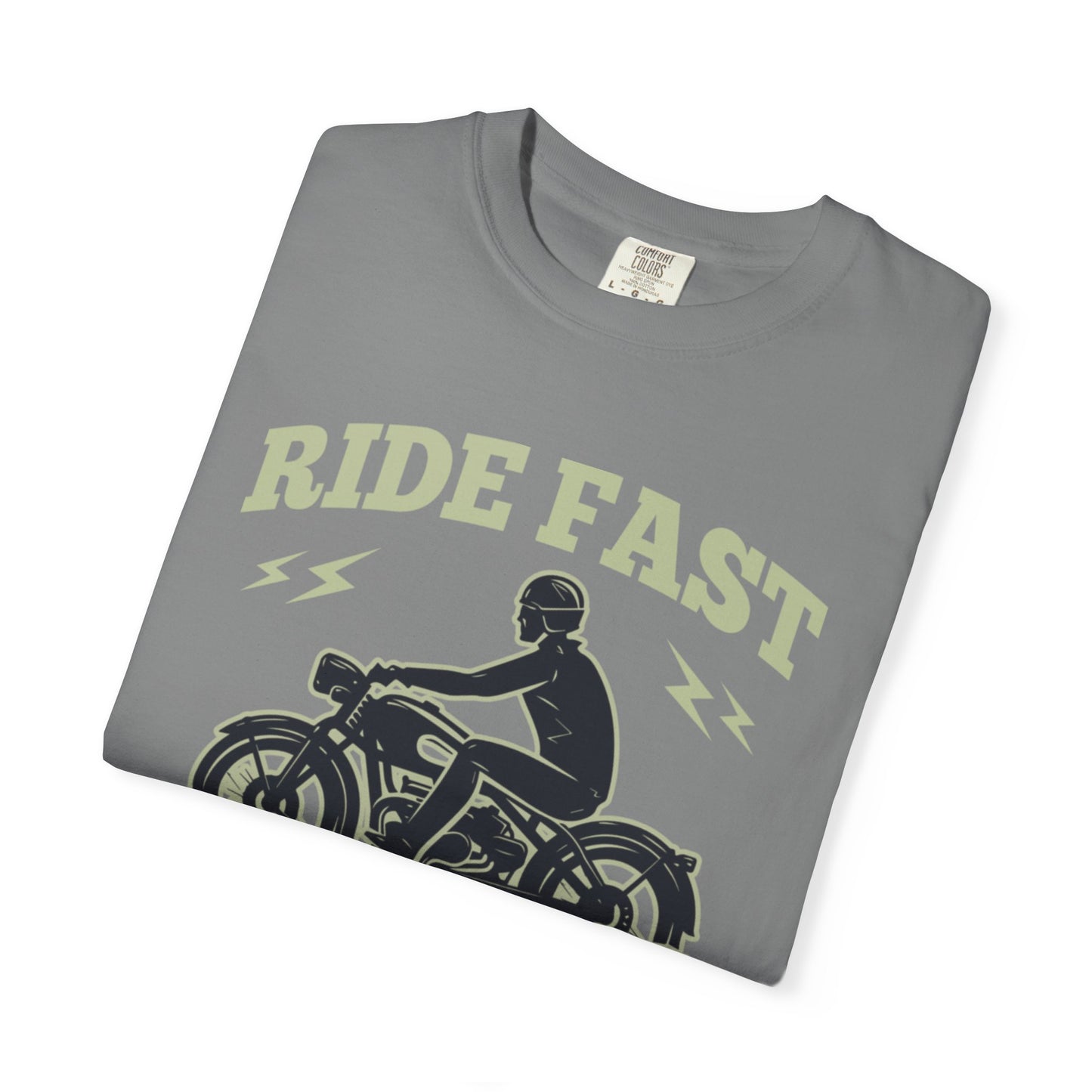 Thriller Ride Fast Caferacer Motorcycle Club Bike Lovers High-speed Adventure Bike Unisex Heavy Cotton T-Shirt