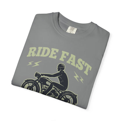 Thriller Ride Fast Caferacer Motorcycle Club Bike Lovers High-speed Adventure Bike Unisex Heavy Cotton T-Shirt