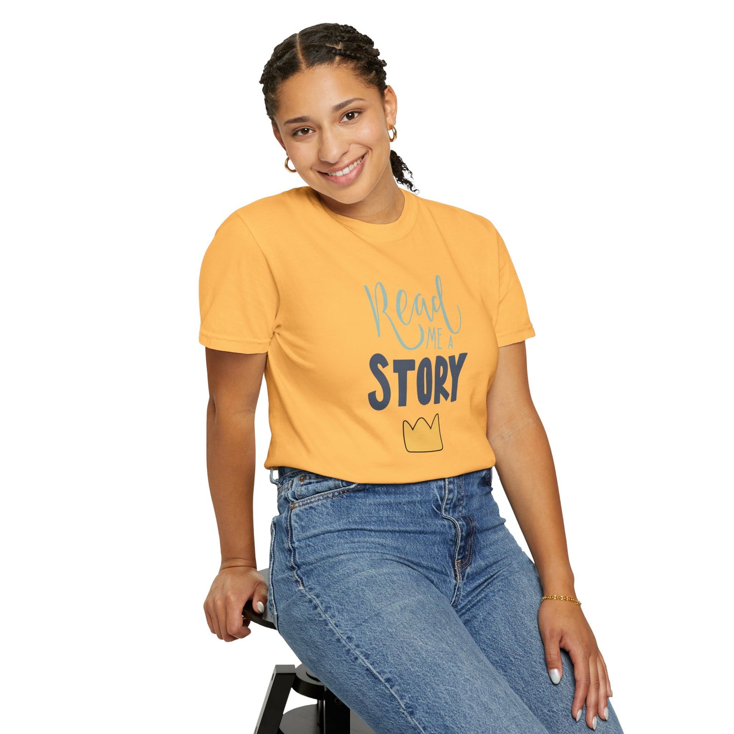 Read Me A Story Time Travel Superhero Parallel Trendy Tee Universe Fiction Connection Grand Parents Unisex Heavy Cotton T-Shirt