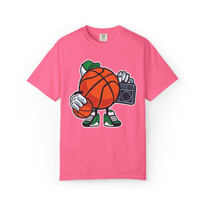 Funny Street Basketball Court King Queens Basketball Lovers Tee Slam Dunk Net Warriors Unisex Heavy Cotton T-Shirt