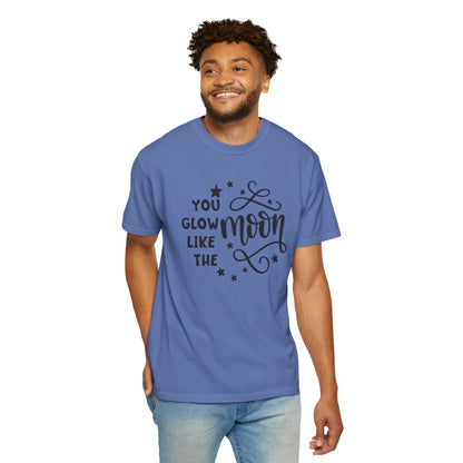 You Glow Like The Moon Inner Beauty Fashion Tee Body Positivity Wellness Forever Young Healthy lifestyle Unisex Heavy Cotton T-Shirt