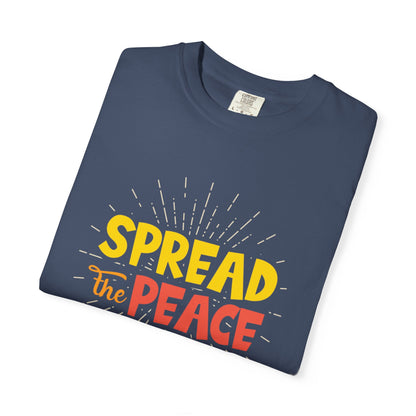 Spread The Peace Trendy Tee Encouraging Anti-violence Unity Kindness Humble Positivity Unisex Heavy Cotton T-Shirt