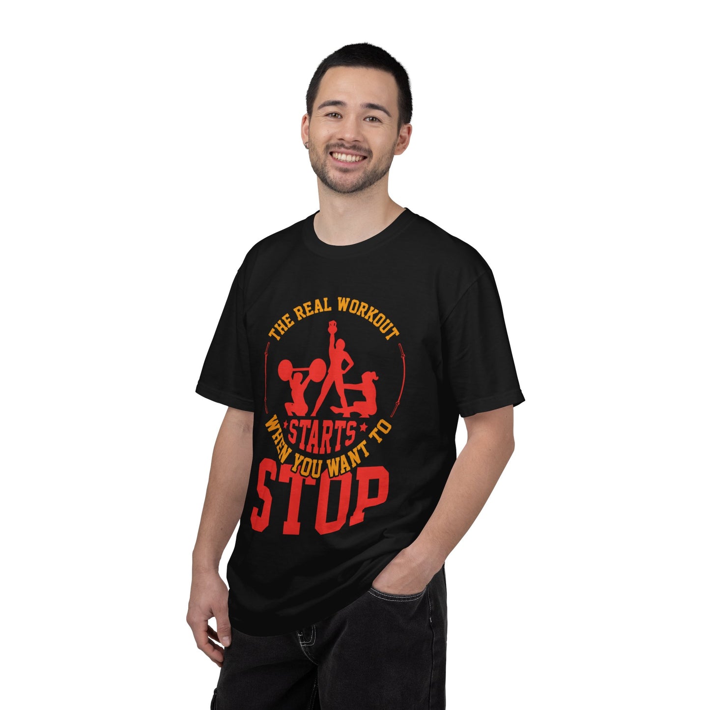 The Real Workout Starts When You Want to Stop Unisex Garment-Dyed T-shirt