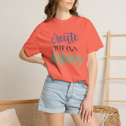 Create Your Destiny Embracing Challenges Tee Unbreakable Will Relentless Spirit Unyielding Determination Unisex Heavy Cotton T-Shirt