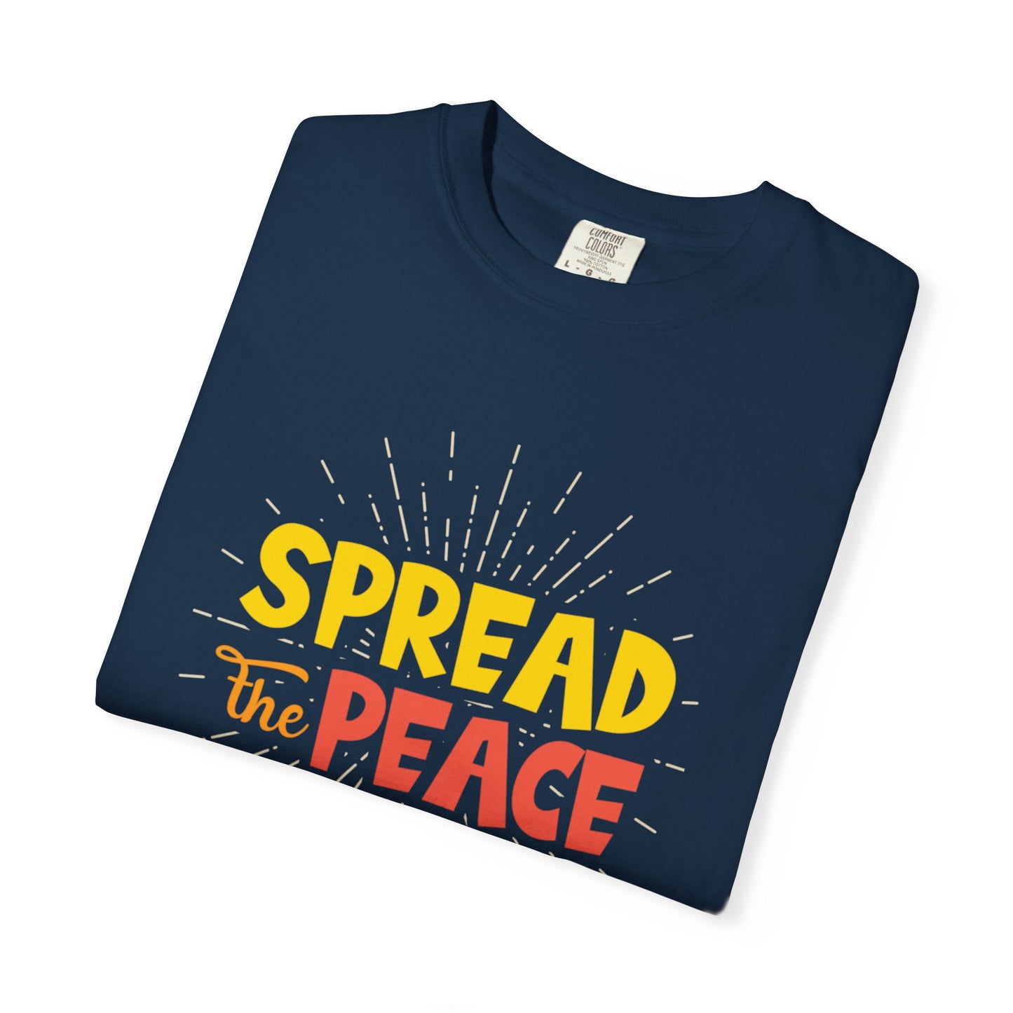 Spread The Peace Trendy Tee Encouraging Anti-violence Unity Kindness Humble Positivity Unisex Heavy Cotton T-Shirt
