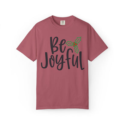 Be Joyful Festival Season Tee Twinkle Lights New Year Celebration Merry Christmas Noel Delight Unisex Heavy Cotton T-Shirt