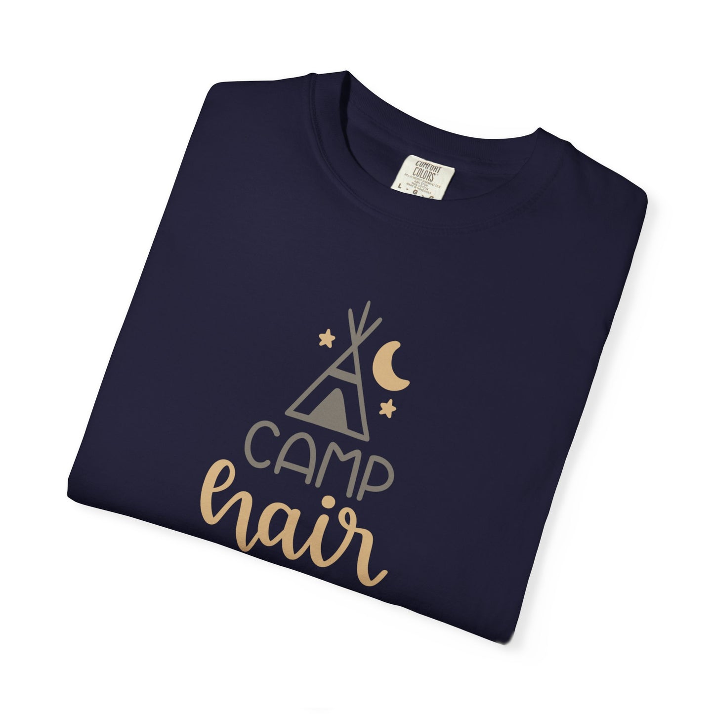 Camp Hair Don’t Care Adventure Mountain Tee Fun Activities Unisex Heavy Cotton T-Shirt
