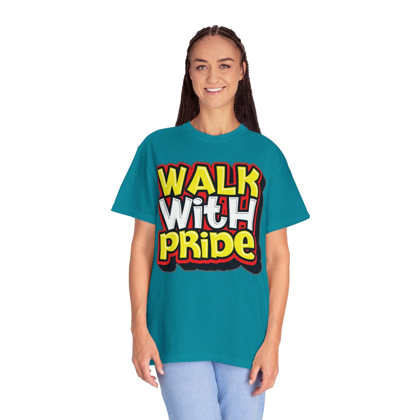 Walk With Pride Confidence Tee Aspiration Mindfulness Integrity Empowerment Unisex Heavy Cotton T-Shirt