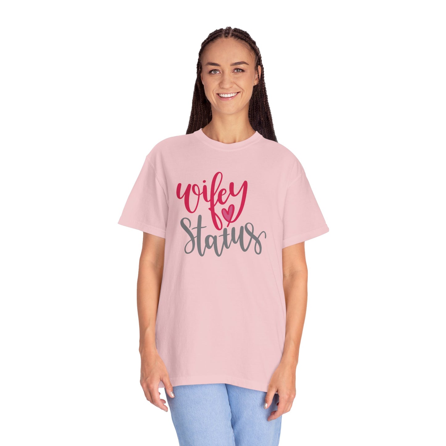 Wifey Status Loyal Tee Fun-loving Elegant Captivating Graceful Amazing Unisex Heavy Cotton T-Shirt