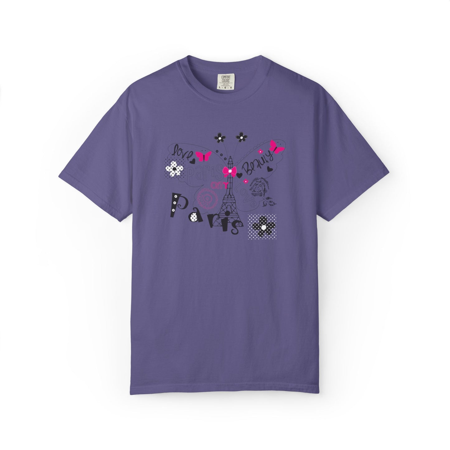 Paris Love Honeymoon Spots Candlelit Dinners Couples’ Tee Retreats Paris Fashion Unisex Heavy Cotton T-Shirt