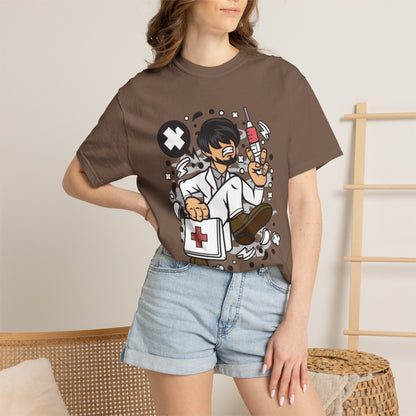 Doctor Superpower Medical Mastery Wellness Warriors Tee Medical Mentor Unisex Heavy Cotton T-Shirt