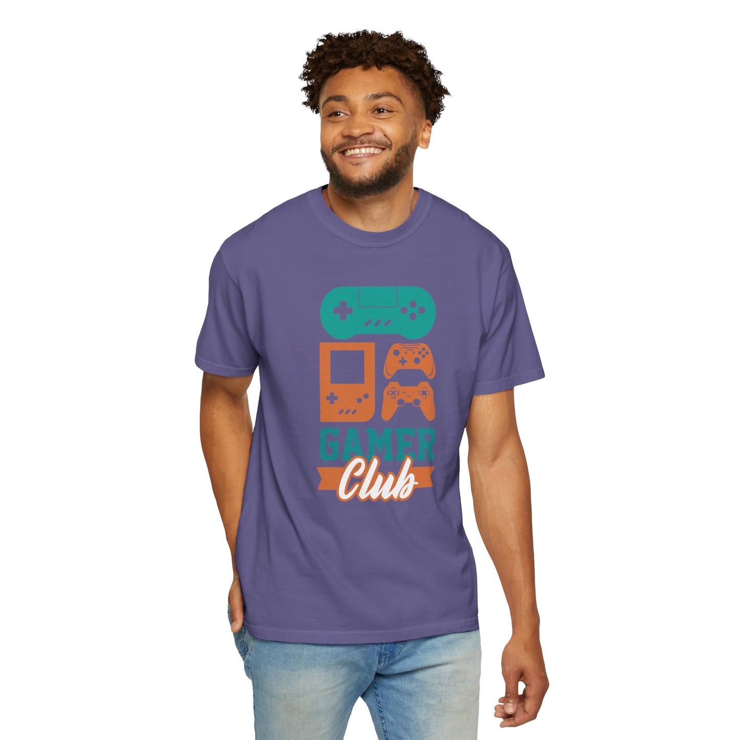 Funny Gamer Club Sarcastic Retro Gaming Gaming Consoles Gaming Community Unisex Heavy Cotton T-Shirt