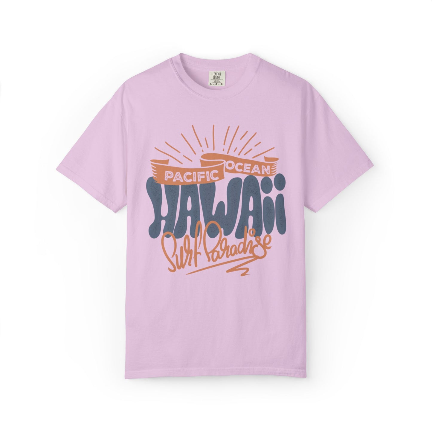 Enjoyable Pacific Ocean Hawaii Wave Rider Beach Life Sun Sand Sea Seashells Sea Waves Beach Sun Glasses Beach Surfers Unisex Heavy Cotton T-Shirt
