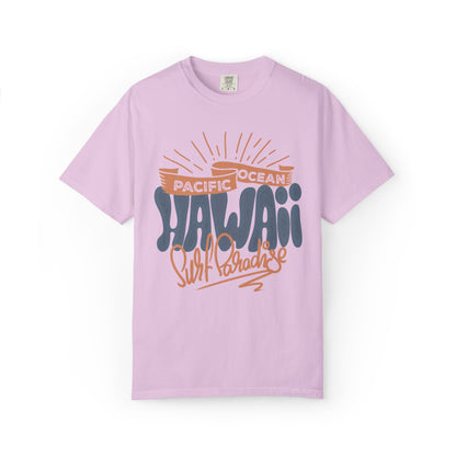 Enjoyable Pacific Ocean Hawaii Wave Rider Beach Life Sun Sand Sea Seashells Sea Waves Beach Sun Glasses Beach Surfers Unisex Heavy Cotton T-Shirt