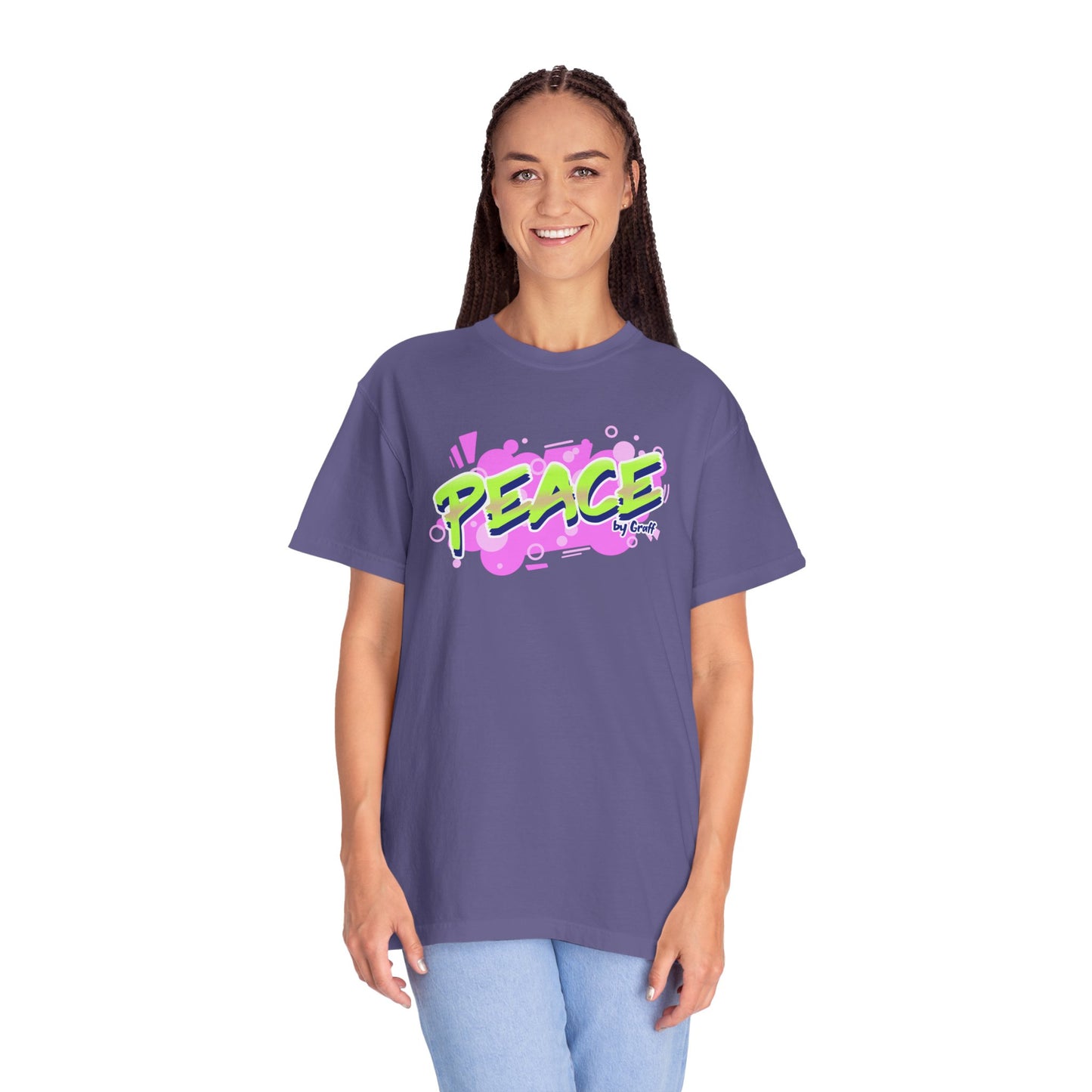 Graffiti Logo Maker Featuring Bubbly Graphics Unisex Heavy Cotton T-Shirt