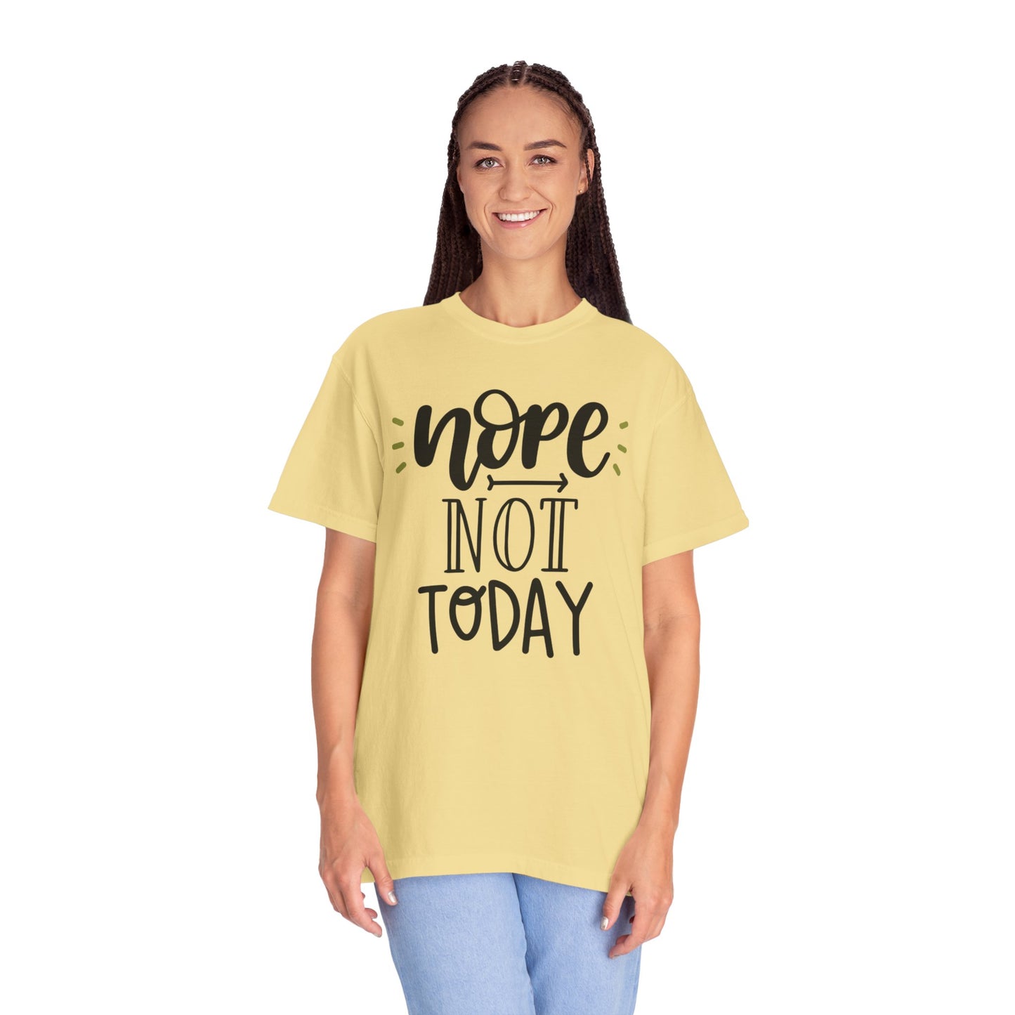 Nope Not Today Idle Moments Tee Cozy Living Contented Loafing Unisex Heavy Cotton T-Shirt