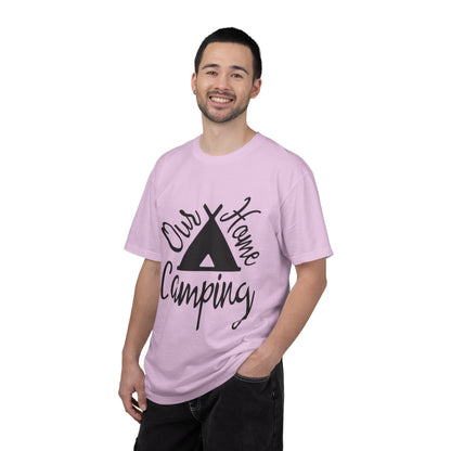 Our Home Camping Freedom Fighter Adventure Lovers Tee Nature Exploration Bonfire Travel Van Unisex Heavy Cotton T-Shirt