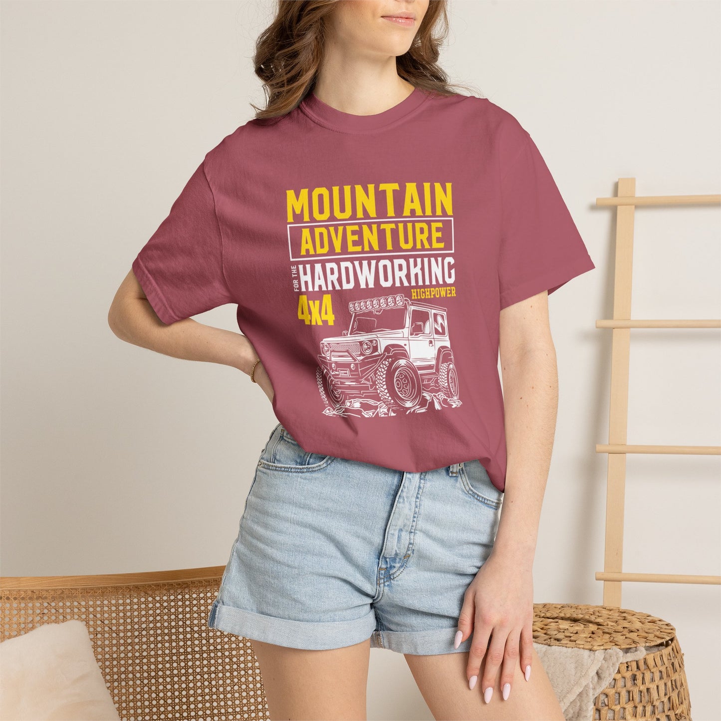 Thriller Mountain Adventure Mountain Explorer Sarcastic Alpine Discover Unisex Heavy Cotton T-Shirt