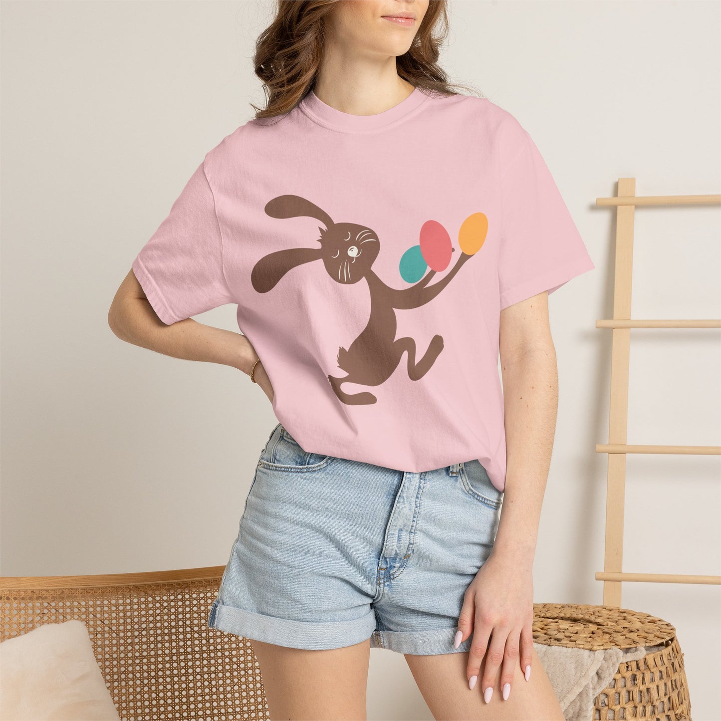 Easter Day Holy Week Spring Festival Tee Christian Holiday Easter Eggs Good Friday Unisex Heavy Cotton T-Shirt