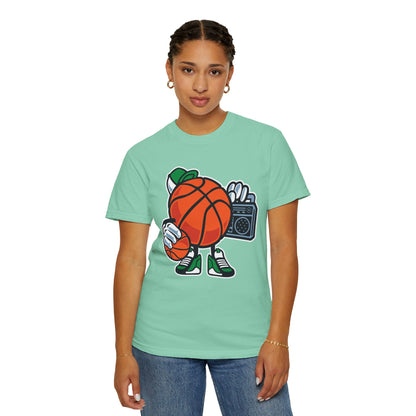 Funny Street Basketball Court King Queens Basketball Lovers Tee Slam Dunk Net Warriors Unisex Heavy Cotton T-Shirt