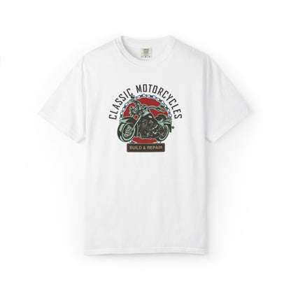Classic Motorcycles Custom Engine Club Motorbike Lovers Trendy Tee High-speed Rider Adventure Racer Unisex Heavy Cotton T-Shirt
