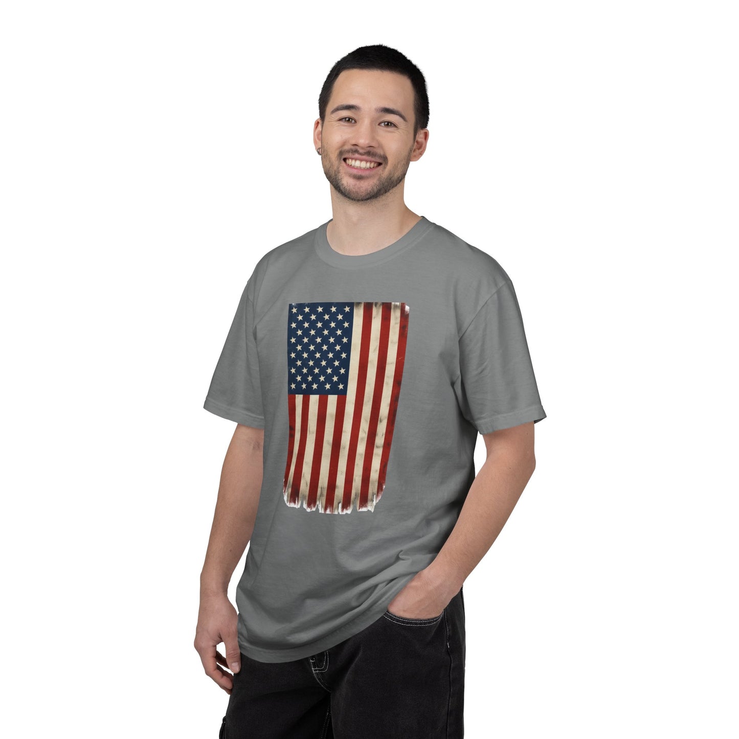 Flag USA - Unisex Garment-Dyed T-shirt