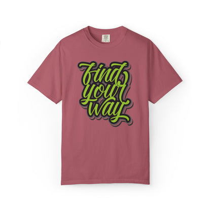 Find Your Way Direction Guidance Tee Exploration Adventure Destination Unisex Heavy Cotton T-Shirt