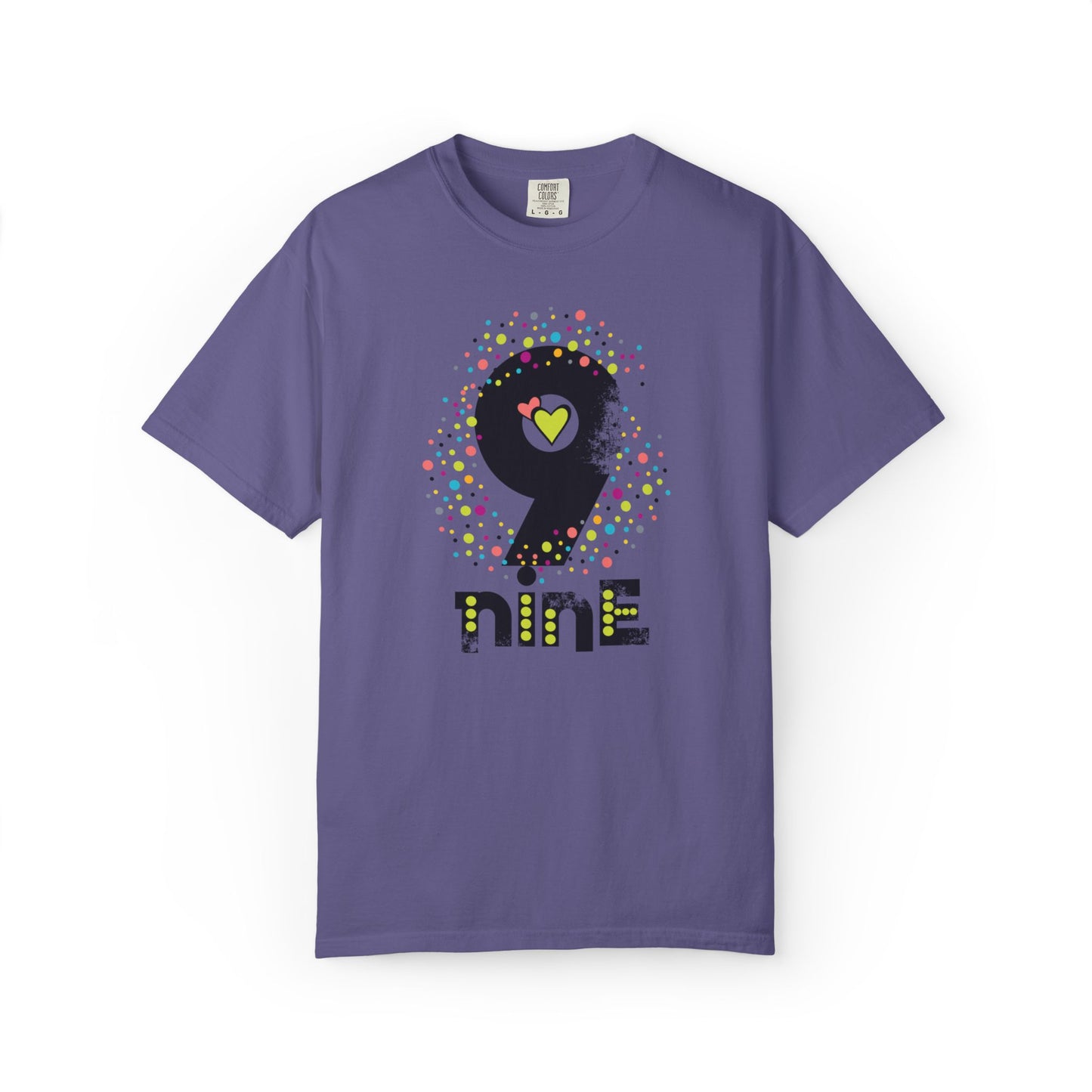 9 Nine Number Flowers Heartwarming Lovely Trendy Tee Sweet Charismatic Beautiful Fragrance Rose Unisex Heavy Cotton T-Shirt