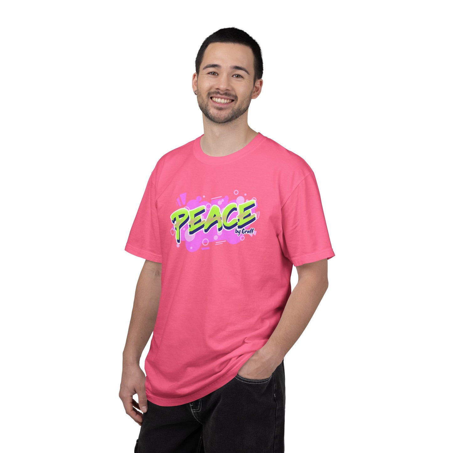 Graffiti Logo Maker Featuring Bubbly Graphics Unisex Heavy Cotton T-Shirt