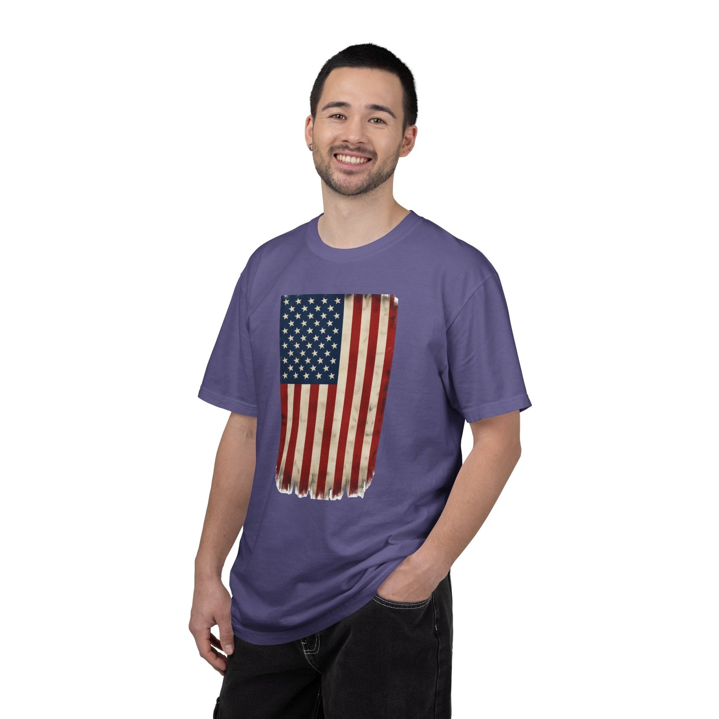 Flag USA - Unisex Garment-Dyed T-shirt