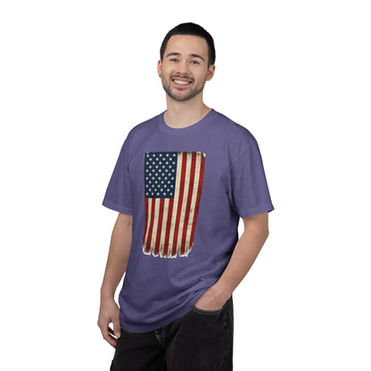 Flag USA - Unisex Garment-Dyed T-shirt