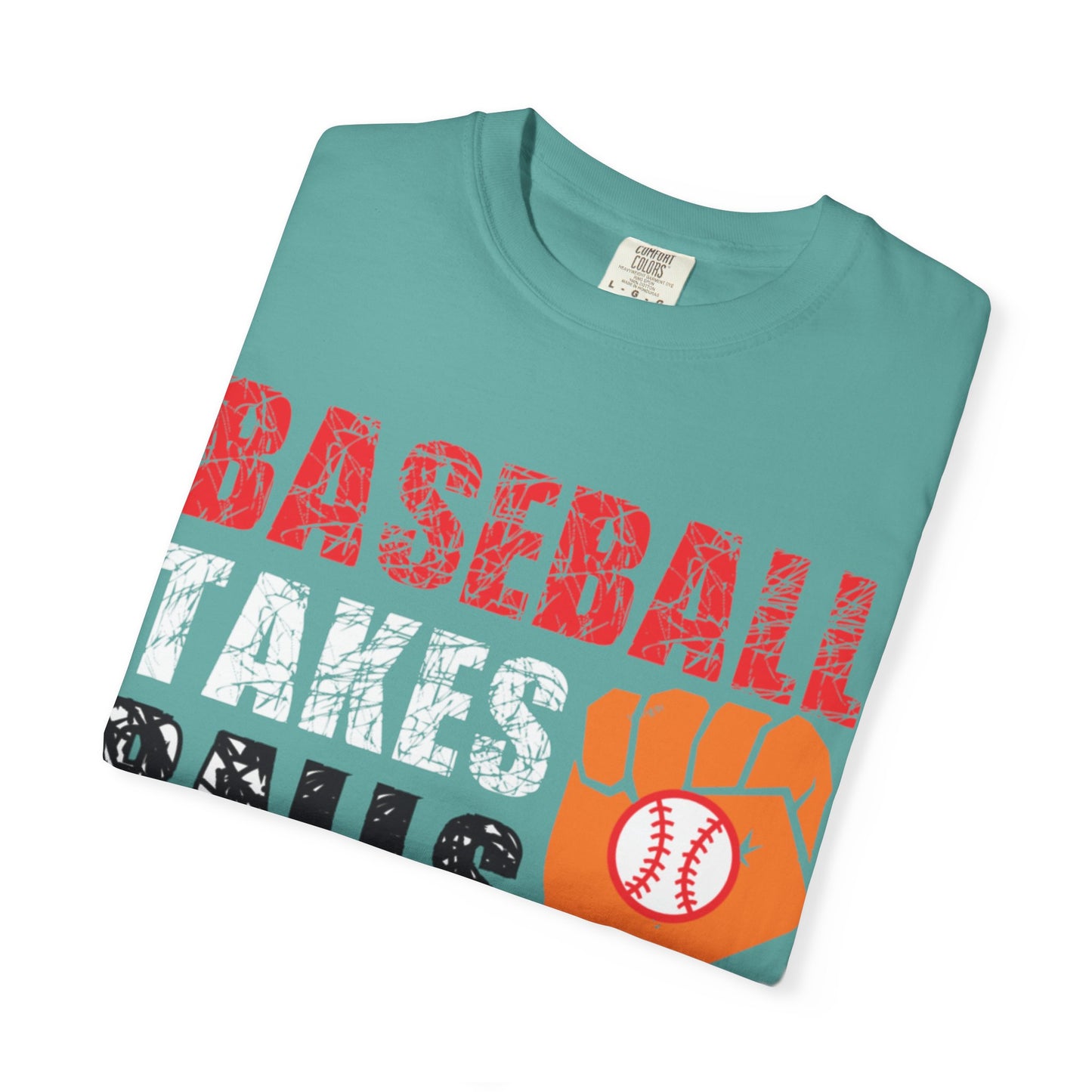 Baseball Takes Ball Defensive Prowess Tee Fielding Excellence Outfield Expertise Unisex Heavy Cotton T-Shirt