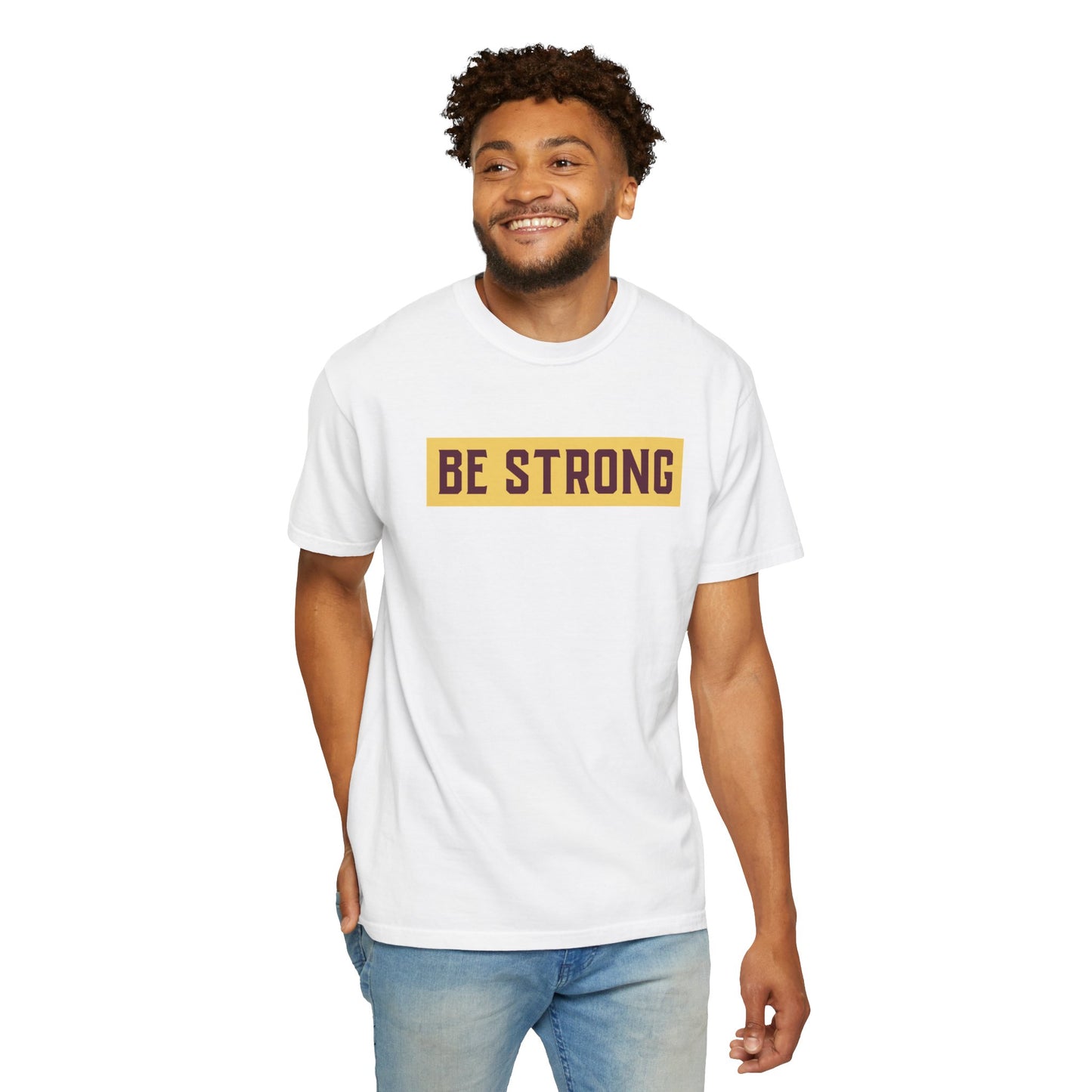 Be Strong Quotes Best Selling Unisex Heavy Cotton T-Shirt