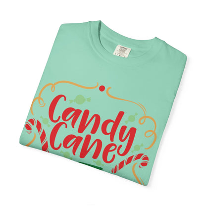 Candy Cane Cutie Enjoying Tee Tiny Helpers Jingle Bell Bling Festival Season Merry Christmas Unisex Heavy Cotton T-Shirt