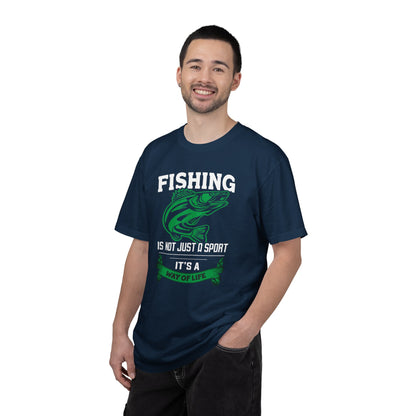 Fishing Is Not Just A Sport Reel Bait Fishing Tee Solitude Unisex Heavy Cotton T-Shirt