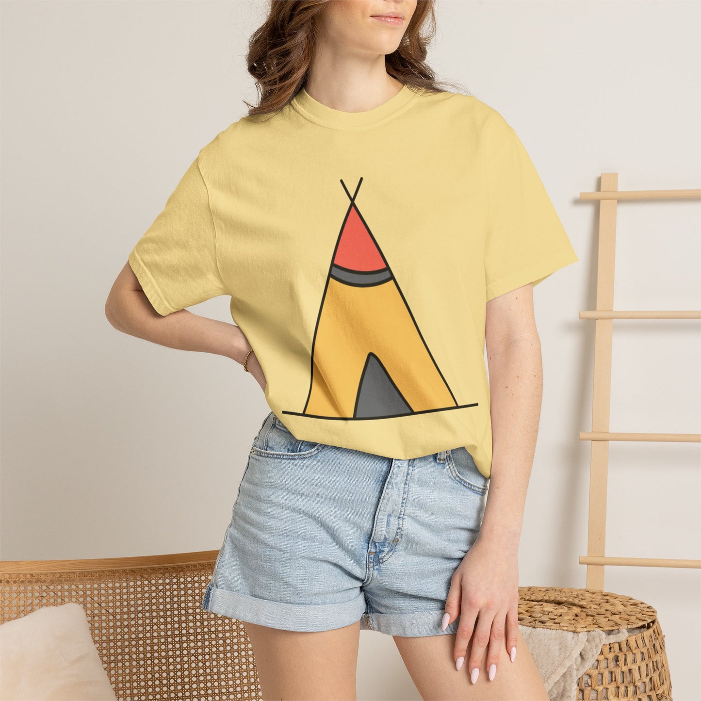 Camping  Adventure Lovers Tee Nature Exploration Bonfire Travel Van Unisex Heavy Cotton T-Shirt