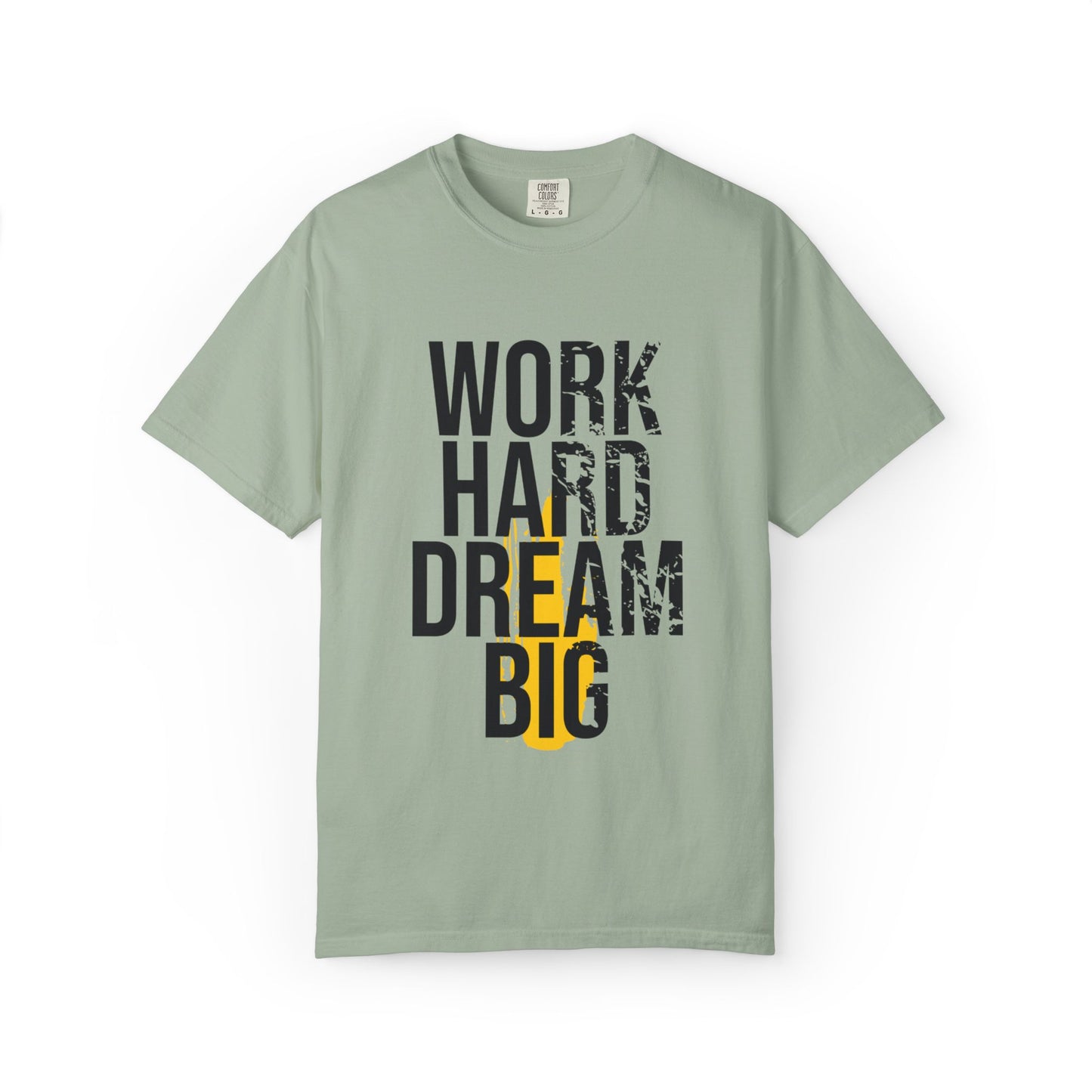 Work Hard Dream Big Creativity Imagination Tee Determination Reach For The Stars Unisex Heavy Cotton T-Shirt