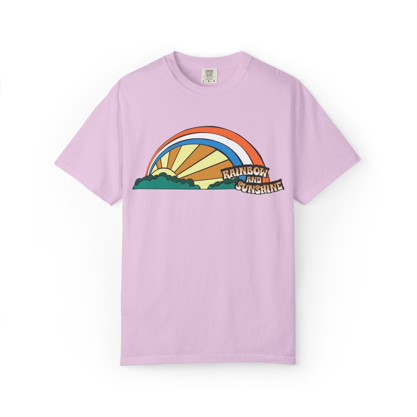 Rainbow And Sunshine Summer Trendy Tee Sunshine Days Ice Cream Summer Camp Beachcombing Anchor Unisex Heavy Cotton T-Shirt