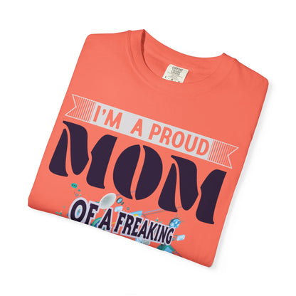 Proud Mom Telecom Engineer Mobile Technology Signal Processing Digital Communication Radio Frequencies Unisex Heavy Cotton T-Shirt