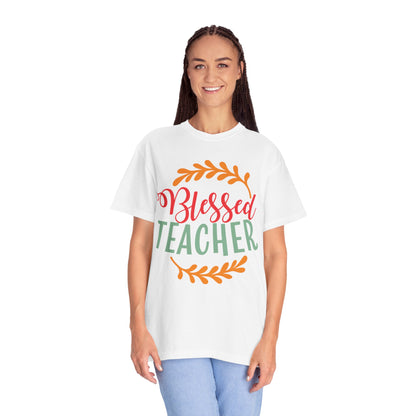 Blessed Teacher Role Model Supportive Learning Positive Reinforcement Moral Values Unisex Heavy Cotton T-Shirt
