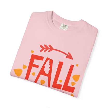 Fall Y’all Breeze Leaves Christmas Tee Jingle Bells Falling Beauty Holiday Spirit Unisex Heavy Cotton T-Shirt