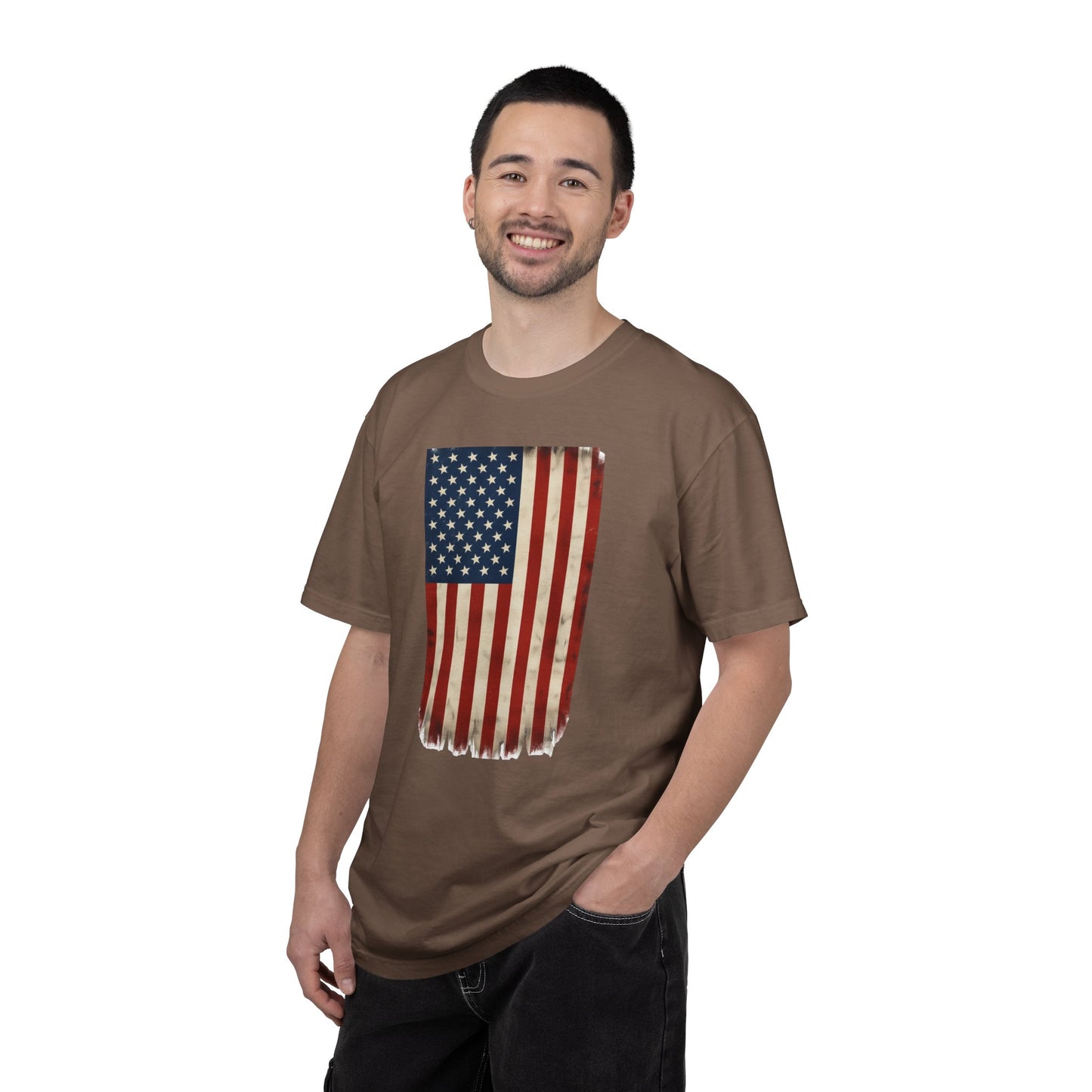 Flag USA - Unisex Garment-Dyed T-shirt