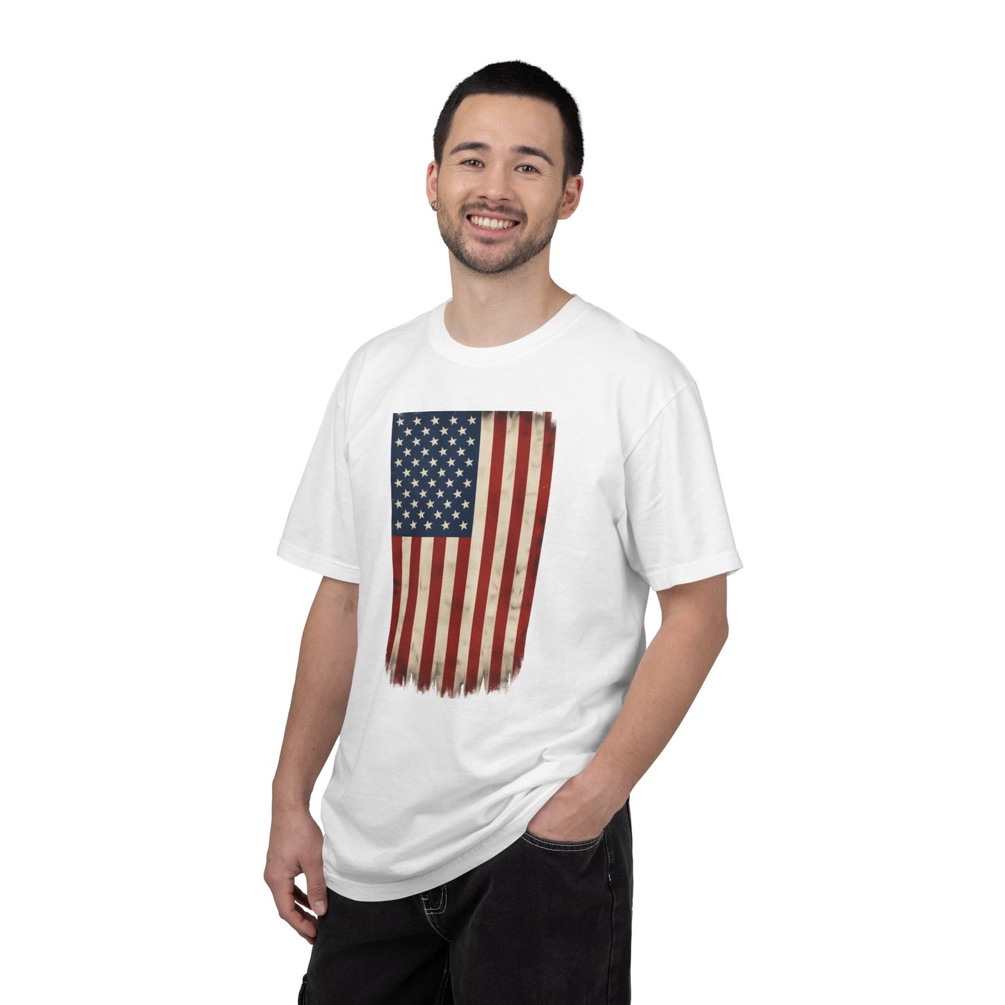 Flag USA - Unisex Garment-Dyed T-shirt