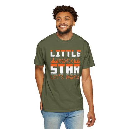 Thrilling Little Rock Star Born To Rock Rock And Roll Passion Rocker At Heart Rock Enthusiasm Unisex Heavy Cotton T-Shirt