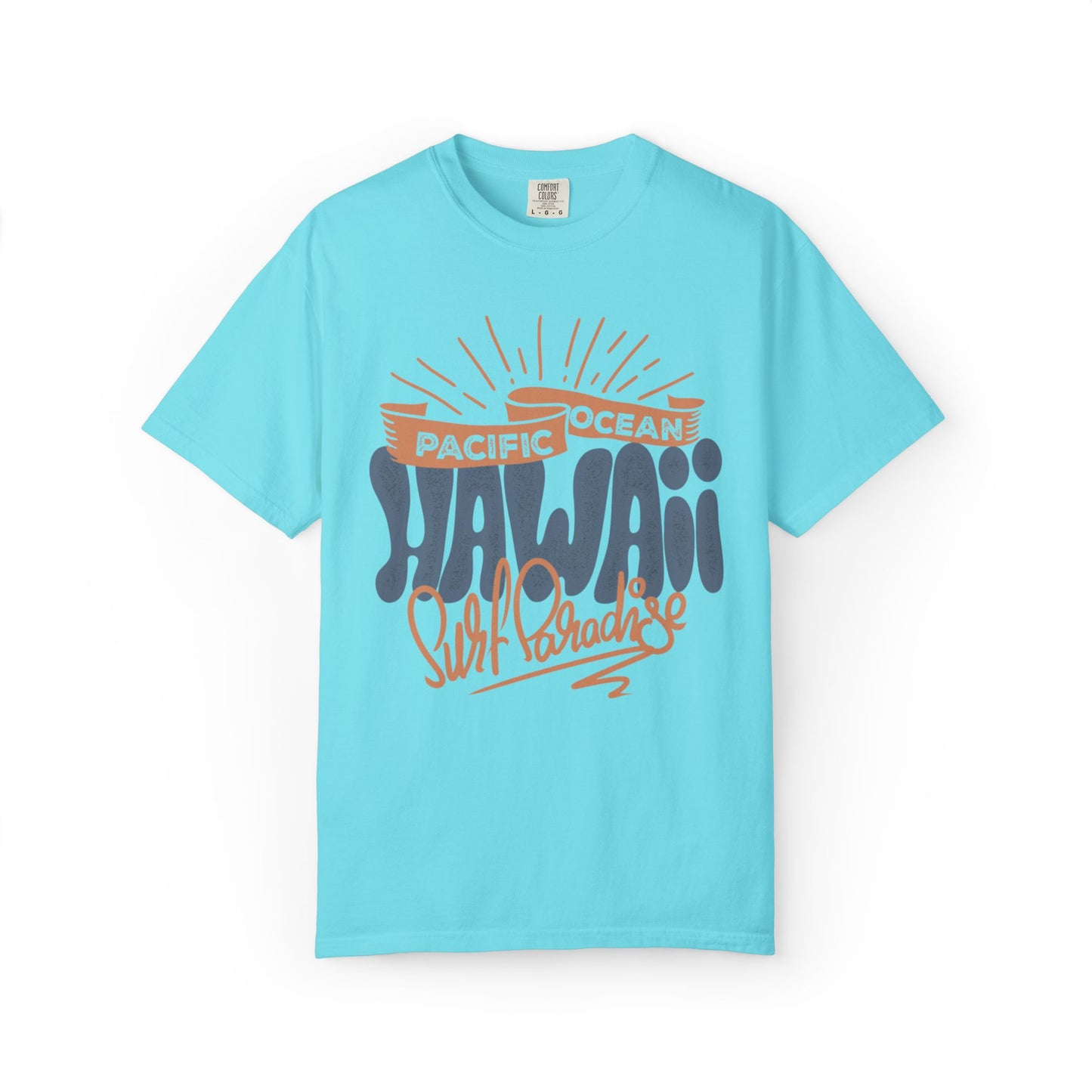 Enjoyable Pacific Ocean Hawaii Wave Rider Beach Life Sun Sand Sea Seashells Sea Waves Beach Sun Glasses Beach Surfers Unisex Heavy Cotton T-Shirt